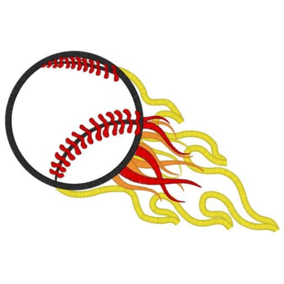 Baseball with flames embroidery t shirt sizes 2 4 6 8 Baseball with flames embroidery t shirt sizes 2 4 6 8