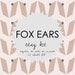 Fox Ears - ETSY KIT