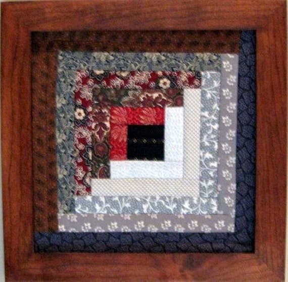 Items similar to QUILT ART Framed Handmade Patchwork, Civil War