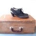 Vintage Ankle Boots / Black Leather Boots / Womens Size 10