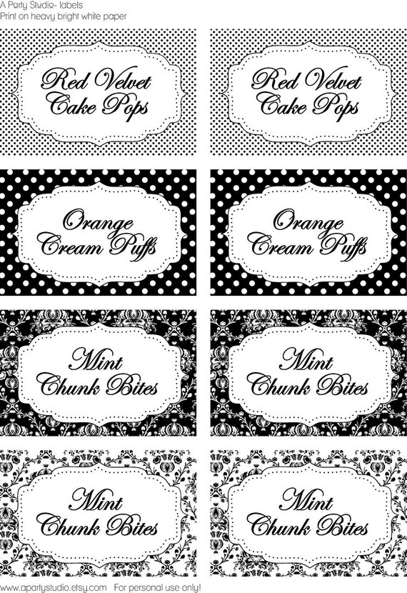 items-similar-to-black-and-white-buffet-table-food-labels-print-your-own-on-etsy