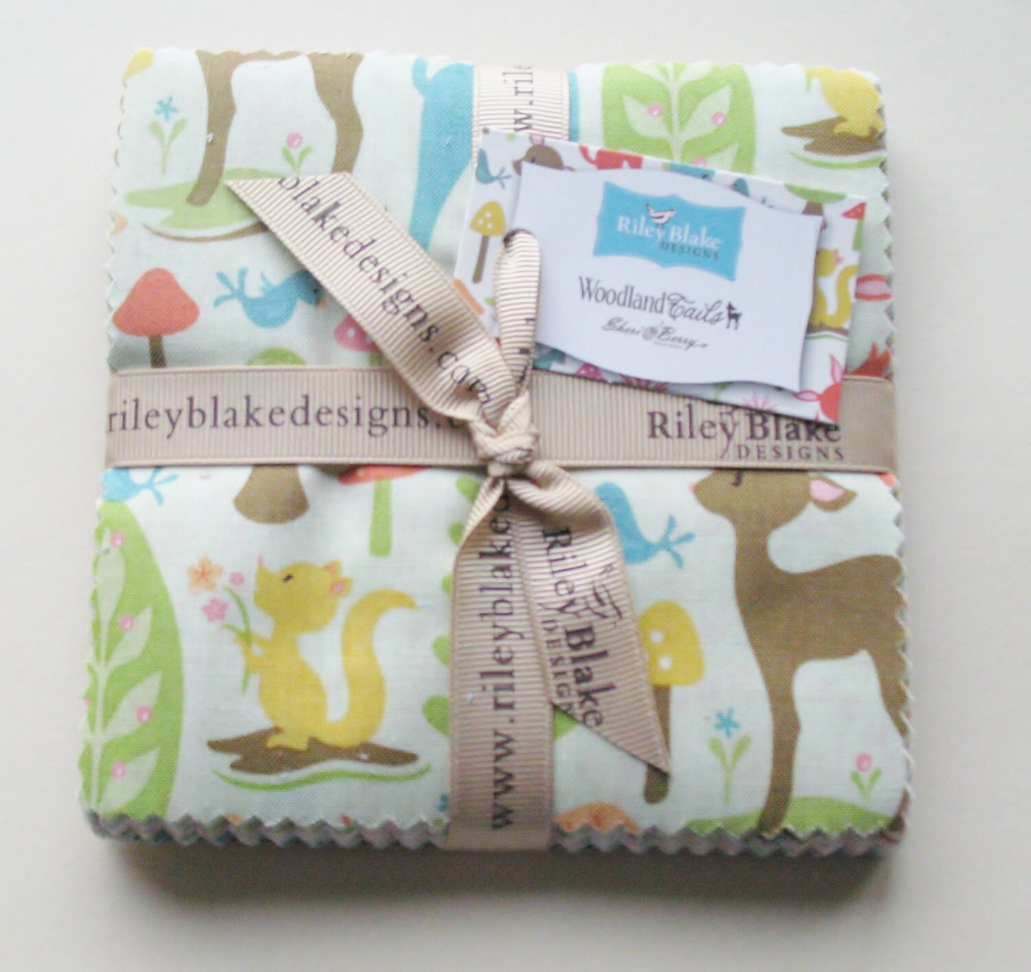 Riley Blake Woodland Tails 5 Stacker/Charm Pack FOR