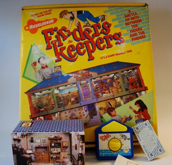 Nickelodeon Finders Keepers Game 1988 complete by WonderlandToys