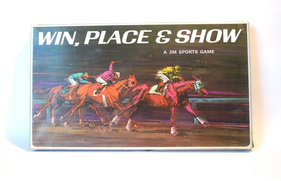 Win Place &amp; Show 3M Horse Racing Board Game