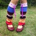 earth friendly, ooak, up-cycled, leg warmers