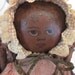 Handmade, Cloth, Black, Feedsack Doll from a Gail Wilson Pattern