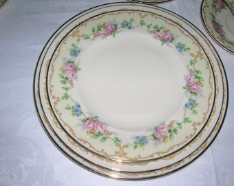 Ivory  Salad/Dessert  Vintage vintage Avondale Old China Plates cup  nimbus Syracuse Pattern