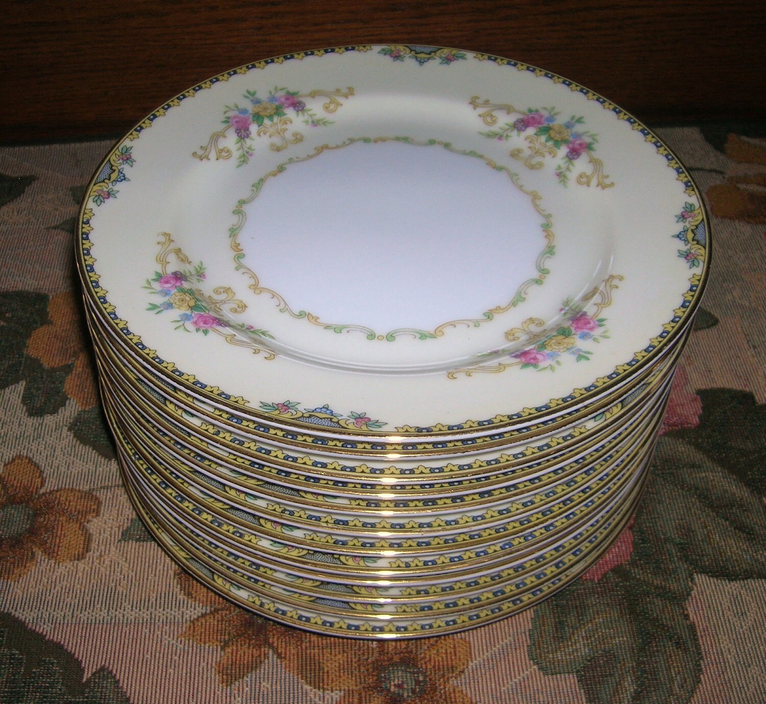 Vintage Noritake Fine Porcelain China Alford Pattern 4 Salad