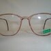 Vintage '80'S Oversize Benetton Eyeglasses, Lt. Pink Rose, Round Preppy Shape - New Old Stock