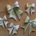 Gift Bows, Old US Atlas, set of 5. Upcycled Map, Gift Wrap, Paper Bows, Old Maps.