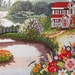 Shilpa Gore GARDEN COTTAGE Picture - Counted Cross Stitch Pattern Chart