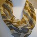Vintage Vera Silk Blend Cowl Abstract Scarf