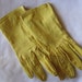 Pair of Vintage Yellow Kid Leather Gloves