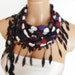 2012 summer fashion scarf new design polka dot purple red white black