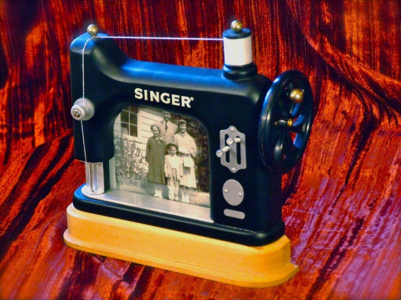 Singer Sewing Machine Picture Frame by MissPattisAttic on Etsy