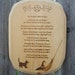Kitchen Witch's creed woodburned plaque