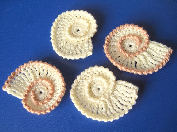 Crochet Sea Shells Applique