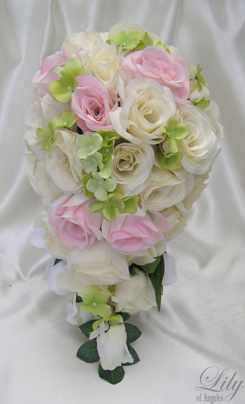 17 Pieces Package Silk Flower Wedding Decoration by LilyOfAngeles