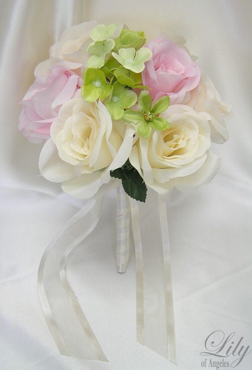 17 Pieces Package Silk Flower Wedding Decoration Bridal