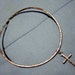 Geek Chic Upcycled and Repurposed Coaxial Cable and Cross Necklace