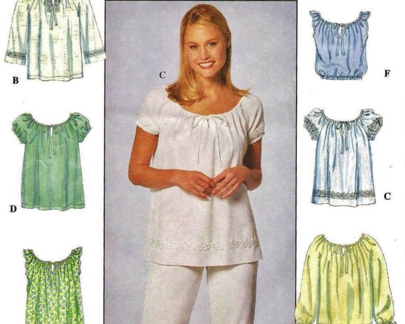 plus pattern dress peasant size Pattern 12 Peasant 14 Simplicity 16) 8741 (Womens sizes Blouse Easy