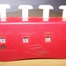 Red Handheld Grocery Counter Vintage Money Calculator Clicker