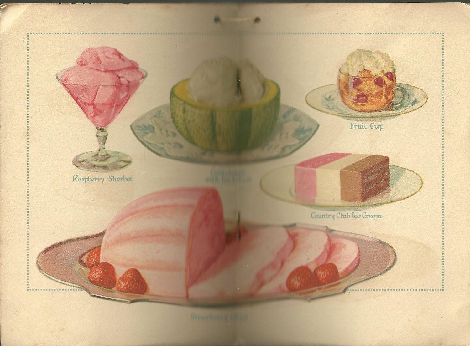 1928 Vintage Cookbook Jello Vintage Advertising Cook Book