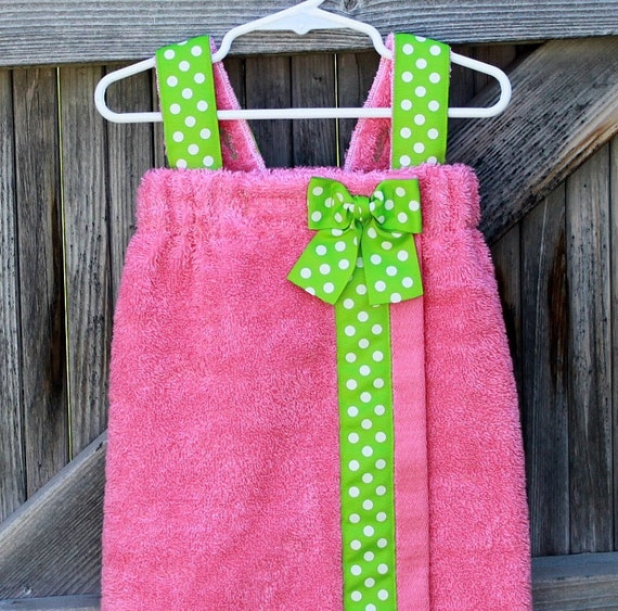 Items similar to Toddler Towel Wrap Spa Wrap--You PICK the COLORS ...