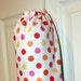 Fabric Plastic Grocery Bag Holder Dispenser--White with Pink, Red, Yellow, and Orange Polka Dots--Wonderful Gift