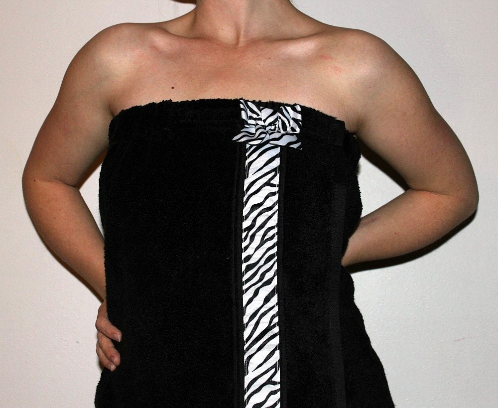 Towel Wrap Spa Wrap Womens Beach Wrap Spa by CarriedAwayCreations