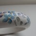 Hand-painted Vintage Floral Porcelain Bangle Bracelet Treasury Item