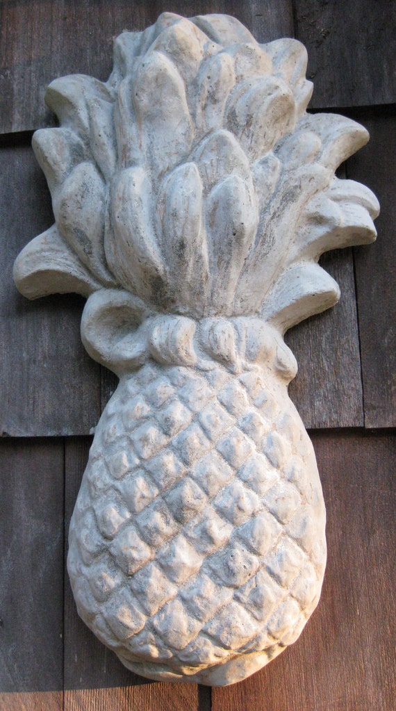 Concrete Pineapple Plaque and Hospitality