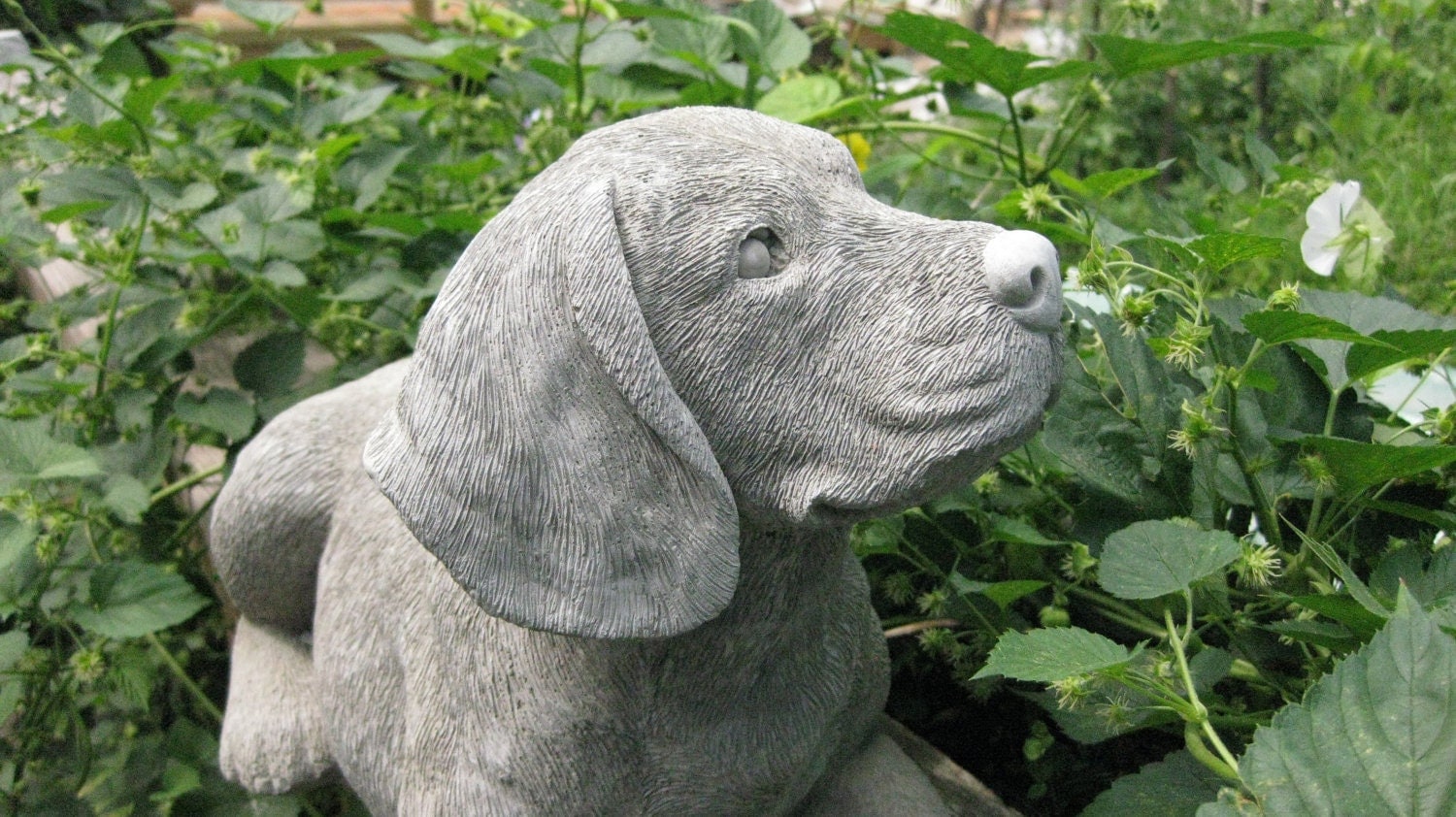 Concrete BEAGLE STATUE Shipping Is For WEST Of The