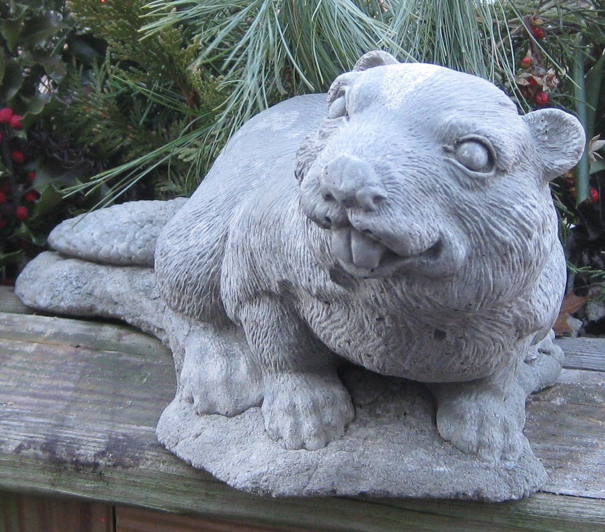 concrete large Beaver Statue