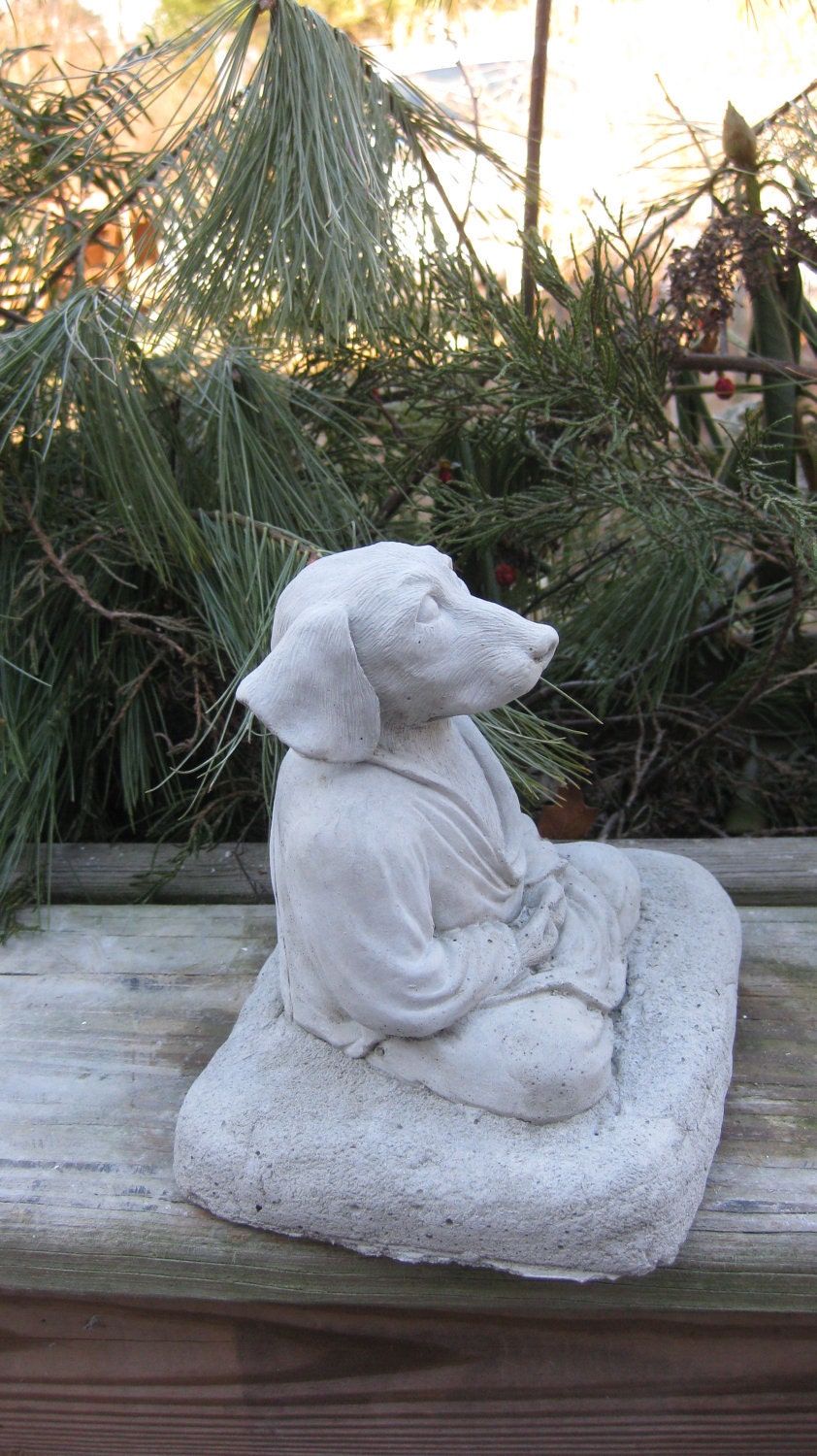 Concrete BUDDHA DOG Statue