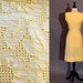 Dress SALE / cotton summer dress / 50s 60s dress / yellow dress / 30 percent off / coupon code 30SALE