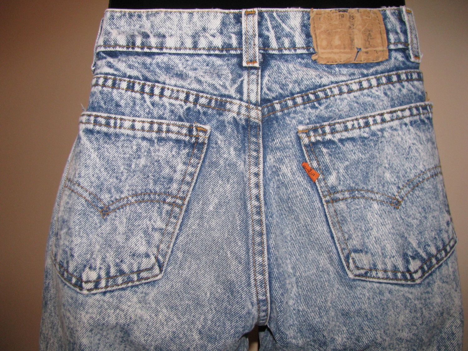 Vintage Levis Acid Washed Jeans 30 waist 29 inseam