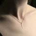 Gold Sequin Bar Necklace // Dainty Hammered Gold FIlled Necklace // Simple Minimalist Gold Jewelry