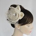 Weddings Head Piece Fascinator in Ivory Cream Beige. Handmade and Unique Design