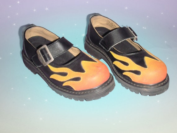 flame mary janes