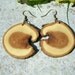 WOODEN EARRINGS From Catkin Tree Branch Handcrafted Wooden Earrings