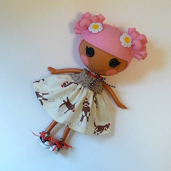 Lalaloopsy Little Sock Monkey Dress for Lala Loopsy Doll