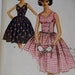 Vintage Sewing Pattern: McCalls 6318 Party Dress, 1960s Double Breasted