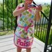 Kid's birdie personalized appliqued pretend play apron smock for toys, cooking tools, art supplies - for children 12 months to 6