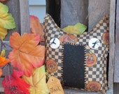 Hallowen Fall OWL Whimsical Grubby Primitive Ornie Bowl Filler Tuck Needful