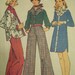 Sewing Pattern - VINTAGE 1970s Unique Cowboy Shirt Dress and Pants - Size 12 - McCalls 5975