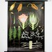 Botanical chart Haarmos Genuine vintage school print Paper on linen, Jung Koch Quentell