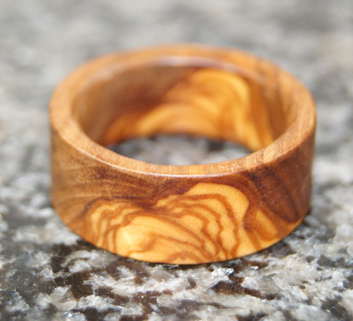 Olive wood ring size 9 3/4