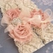 Vintage Bridal Garter Wedding Garter Set Toss Garter included Dusty Rose Ivory with Rhinestones and Pearls Custom Wedding colors
