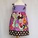 Girls Knot Dress - Modern Funky Flowers